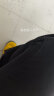 棉致森马集团旗下牛仔裤男士夏季美式高街休闲直筒阔腿微喇弯刀长裤子 GK24097黑色（微喇） XL（125-145斤） 晒单实拍图