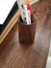 歌珊黑胡桃实木笔筒学生办公室桌面收纳创意轻奢高级感摆件北欧风格木质笔筒 实拍图