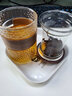 禾阳日式锤纹玻璃杯三件杯茶水分离带过滤泡茶杯随身防烫喝茶杯子 锤纹木盖三件杯 实拍图