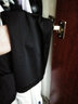 雅鹿休闲西裤男秋冬加绒商务修身西裤弹力通勤西装裤子黑色加绒40 实拍图