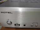 ROTEL路遥 A14 音响 音箱 hifi高保真 家用功放机 立体声合并式功率放大器 PC-USB/蓝牙/支持DSD和DoP 银色 实拍图