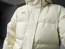 卡帕（Kappa）学院风羽绒服男款冬季保暖情侣连帽加厚面包服外套女款K0CZ2YY87D 羊脂白-0111 M 实拍图