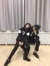 AFILMBY秋季卫衣男套装秋季情侣装衣服连帽卫衣秋冬三件套青少年加绒男生 黑色 XL (男) 实拍图
