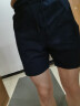 摩卡思赫（M.CRANE M）运动短裤男 跑步健身速干三分裤 透气弹力夏季薄款四分深蹲训练裤 宝蓝色（轻薄款) M(120-135斤） 实拍图