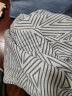 洁丽雅（grace）毛巾被纯棉单人双人纱布盖毯午睡毯子毛毯空调被学生夏凉被新疆棉 几何-兰色 200*230cm【一等品】100%纯棉 实拍图