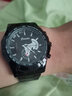 新款全自动石英机芯手表男士防水夜光日历运动大表盘2023款机械风 黑钢带黑壳黑面【本色】 实拍图