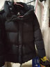君羽反季羽绒服女中长款800高蓬白鹅绒连帽时尚加厚保暖鹅绒服女外套 黑色 L （推荐111-125斤） 实拍图