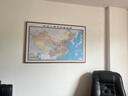 守灯人 世界地图挂画2023新版挂画中国办公室装饰画壁定制大尺寸带框 中国地图A（单幅价格） 80*110木纹框+油画布 实拍图