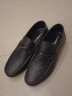 木林森（MULINSEN）男鞋牛皮商务休闲套脚软底驾车豆豆鞋黑色 42码 1959 晒单实拍图
