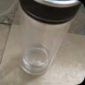 绿珠lvzhu 双层玻璃杯500ml 男女士大容量茶水分离办公泡茶水杯子B839 实拍图