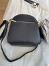 VANDEE贝壳包真皮小水桶包包女斜挎包2025新款潮时尚牛皮单肩包手提小包 黑 色 实拍图