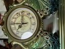 康巴丝（Compas）挂钟古典欧式座钟2025款复古客厅装饰台钟创意卧室床头时钟石英钟 3019金兰 实拍图