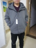 酷定律夹克男士连帽秋冬季加绒加厚外套男装韩版休闲褂子百搭上衣服男 J118深灰色 3XL 170斤以下 实拍图