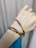 玉有情本命年天然碧玺手链女款多圈彩虹彩色宝石水晶手链蛇年送男女友 三圈彩虹碧玺珠径4-4.6mm 实拍图