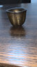 古石尊 仿古鎏金茶杯粗陶手工品茗杯日式窑变茶盏茶具杯子主人杯 鎏金 南瓜杯 实拍图