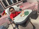 优乐博（ULOP）宝宝餐椅儿童小饭桌小孩吃饭桌椅便携婴儿餐桌可移动月子中心推荐 摩登灰-可坐躺学座椅 实拍图