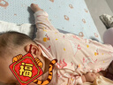 婧麒婴儿连体衣夏装新生男女宝宝夏季衣服纯棉薄款空调服爬服夏天 粉小鹅 66cm 实拍图