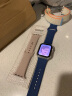 图登适用苹果手表表带apple watch9硅胶iwatchSE/7/8运动表带男女潮流 经典-白色 42/44/45/49mm（加长码） 实拍图
