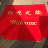 家富美定制欢迎光临地毯纯色无字塑料丝圈迎宾毯玄关电梯门口防滑毯 无字拉丝压边地毯 定制尺寸请联系客服 实拍图