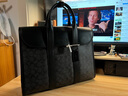 蔻驰（COACH）经典标志帆布GOTHAM公文包电脑包商务男包 JI/炭黑色/黑色 实拍图