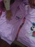 奥米鼠童装女童套装儿童长袖外套裤子秋装新品时尚中大童运动休闲三件套 紫色 120 (建议身高105-115cm) 实拍图