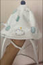 韩贝蓓 婴儿防护面罩儿童渔夫帽防护帽宝宝遮阳帽防飞沫隔离面罩 MZ600 蓝云朵拉链款(42cm;0-3月) 晒单实拍图