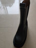 DEEP BREATH深呼吸女鞋轻盈牛皮高筒切尔西靴烟管靴女靴AX15132 黑 37 实拍图
