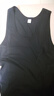 意大莱（yidalai）夏季男款简约棉质背心男春夏纯棉休闲运动健身打底舒适透气汗衫  黑色 3XL/115 实拍图