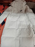 斐乐（FILA） 官方女装中长款羽绒服冬季长袖保暖连帽外套上衣运动休闲女子服装 标准白-WT S 160/80A 实拍图