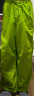 无印良品（MUJI） IDEE 男女通用 灯笼裤男款女款 GA16CC2S裤子长裤休闲裤多巴胺 绿色 均码 实拍图