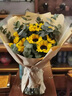 馨仪鲜花速递向日葵玫瑰混搭花束生日礼物送长辈朋友全国同城配送 9朵向日葵花束 实拍图