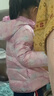 迪士尼儿童羽绒服外套秋冬女童轻薄连帽宝宝短款大童白鸭绒V418迷彩130 实拍图