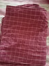 黄河口老粗布A类母婴纯棉枕头套一对 全棉加厚枕套 床上用品枕套一对 小格子酒红色枕套 一对枕套 45cm*75cm 实拍图