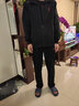花花公子运动套装男士三件套爸爸装春秋季中老年人休闲宽松大码跑步运动服 89201 黑色【春秋款三件套】 2XL【建议141-160斤左右】 实拍图