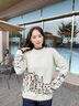 施洛澜毛衣女装秋冬加厚内搭2025年新款宽松保暖针织打底衫长袖上衣7027 浅咖 均码 建议90-135斤 实拍图