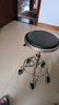 星恺（XINGKAI） 吧台椅可升降椅子凳子靠背转椅美容美发吧台凳实验室收银台椅子 黑色滑轮款 HK1062 实拍图