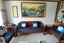 老总 老总红木家具非洲花梨（学名：刺猬紫檀）中式小户型客厅实木好运来沙发单双三人位茶几套装组合 三人位 实拍图