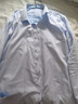 凡客诚品衬衫男长袖免烫男商务正装棉质80支提花条格衬衫 蓝千鸟 44 实拍图