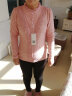 PHJ加绒蕾丝打底衫女秋冬新款显瘦蕾丝衫中年女士减龄保暖长袖上衣 粉色 加绒 S 实拍图