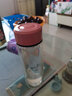 富光拾喜玻璃杯带茶隔水杯男女士便携创意双层泡茶杯子 粉色320ml 实拍图