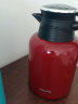 哈尔斯（HAERS） 保温壶304不锈钢家用办公商用1500ml暖水壶保温瓶温显家居壶暖瓶 枣红 晒单实拍图