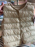 雅鹿新款儿童羽绒马甲男童女童宝宝羽绒背心小学生轻薄羽绒服内胆内穿 卡其色 110 实拍图