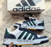 adidas ENTRAP休闲运动板鞋少年感复古篮球鞋男子阿迪达斯官方 白色/绿色/蓝色 43 晒单实拍图