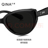 亓那（QINA）眼镜赵露思同款猫眼墨镜女防晒拍照高级感太阳镜QN3009 QN3009A10【许我耀眼许妍同款】 实拍图