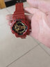 Mtin树脂表带表壳适配卡西欧G-SHOCK手表带GA110 140 GD120GLS GAX100 哑光红色黑字 16mm 实拍图