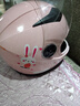 AD新国标电动车头盔女士秋冬季保暖围巾防雾全盔男女款四季通用电瓶车安全帽冬天3C认证摩托车头盔 新国标B类【粉兔】透明 均码 实拍图
