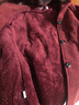 兰威费雷妈妈春秋装毛呢外套新款40-50岁60加绒加厚棉袄中老年女装 枣红加绒加 厚款 2XL 【建议105-120斤 实拍图