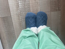 槿城加绒加厚地板袜女室内居家袜子地板鞋大人袜套秋冬儿童防滑底棉袜 翻毛蓝色 1双 34-39（24cm） 实拍图