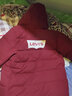 Levi's李维斯童装男童中长款三防棉服冬季新款加厚保暖上衣复古外套 赤霞红 150 /72 【建议身高140-152cm】 实拍图