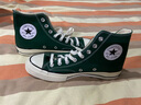 匡威（Converse）男鞋女鞋 ALL STAR系列经典帆布鞋休闲情侣休闲鞋学生板鞋 【高帮宝蓝】经典胶印LOGO A05589 41 实拍图